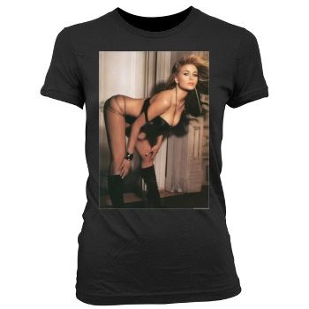 Carmen Electra Women's Junior Cut Crewneck T-Shirt