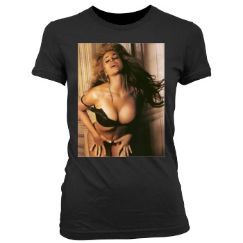 Carmen Electra Women's Junior Cut Crewneck T-Shirt