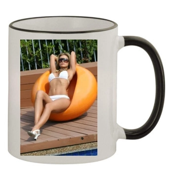 Carmen Electra 11oz Colored Rim & Handle Mug