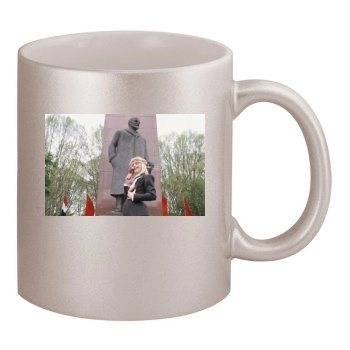 Cicciolina 11oz Metallic Silver Mug