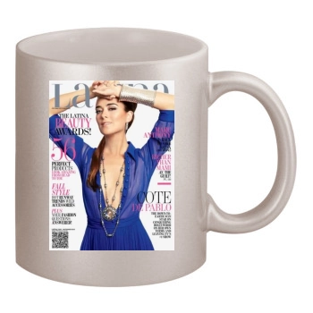 Cote De Pablo 11oz Metallic Silver Mug