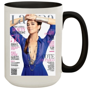 Cote De Pablo 15oz Colored Inner & Handle Mug