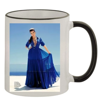 Cote De Pablo 11oz Colored Rim & Handle Mug