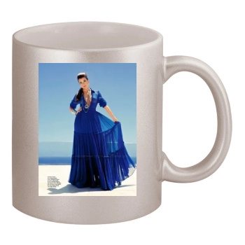 Cote De Pablo 11oz Metallic Silver Mug