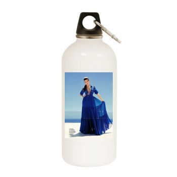 Cote De Pablo White Water Bottle With Carabiner