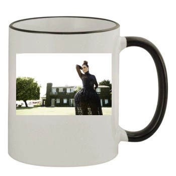 Cote De Pablo 11oz Colored Rim & Handle Mug