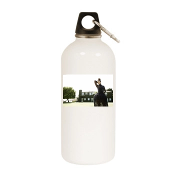 Cote De Pablo White Water Bottle With Carabiner