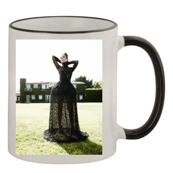 Cote De Pablo 11oz Colored Rim & Handle Mug