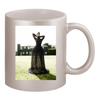 Cote De Pablo 11oz Metallic Silver Mug