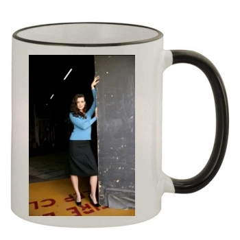 Cote De Pablo 11oz Colored Rim & Handle Mug