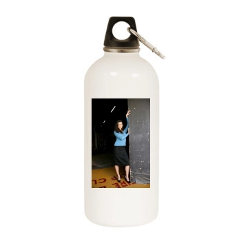 Cote De Pablo White Water Bottle With Carabiner