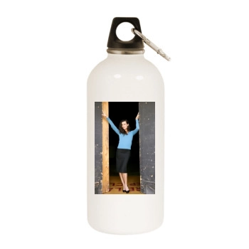 Cote De Pablo White Water Bottle With Carabiner