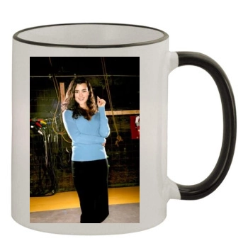 Cote De Pablo 11oz Colored Rim & Handle Mug