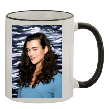 Cote De Pablo 11oz Colored Rim & Handle Mug