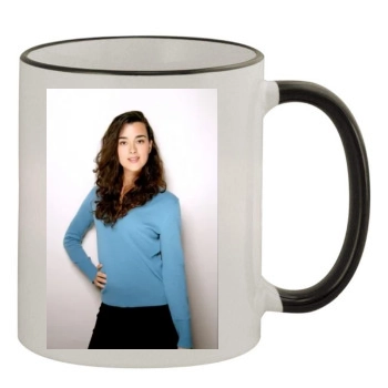 Cote De Pablo 11oz Colored Rim & Handle Mug