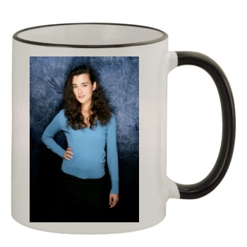 Cote De Pablo 11oz Colored Rim & Handle Mug