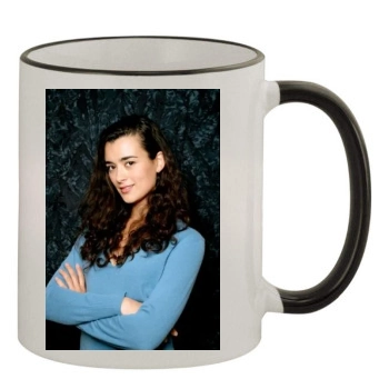 Cote De Pablo 11oz Colored Rim & Handle Mug