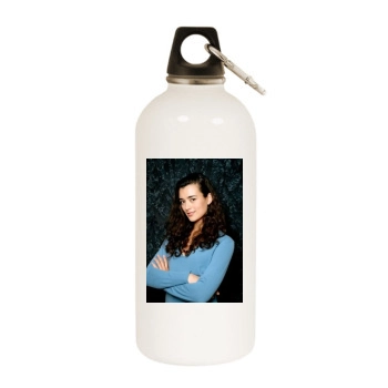 Cote De Pablo White Water Bottle With Carabiner