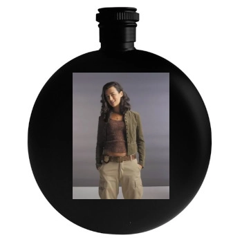 Cote De Pablo Round Flask