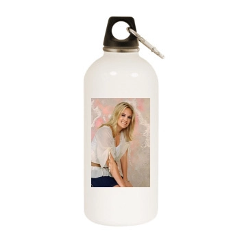 Carrie Underwood White Water Bottle With Carabiner