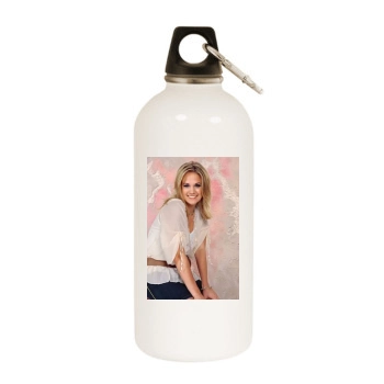 Carrie Underwood White Water Bottle With Carabiner