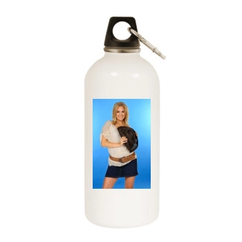 Carrie Underwood White Water Bottle With Carabiner