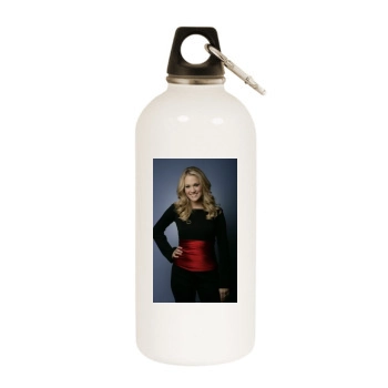 Carrie Underwood White Water Bottle With Carabiner