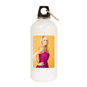 Carrie Underwood White Water Bottle With Carabiner