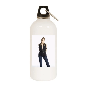 Carrie Underwood White Water Bottle With Carabiner