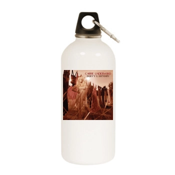 Carrie Underwood White Water Bottle With Carabiner