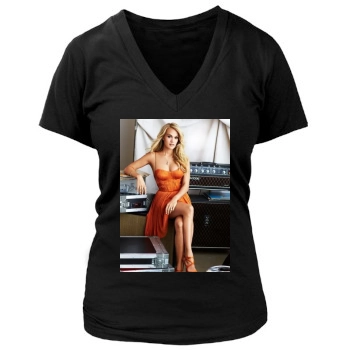 Carrie Underwood Women's Deep V-Neck TShirt