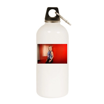 Carrie Underwood White Water Bottle With Carabiner