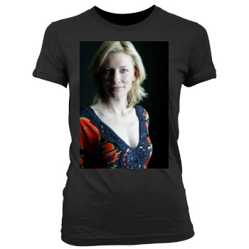 Cate Blanchett Women's Junior Cut Crewneck T-Shirt