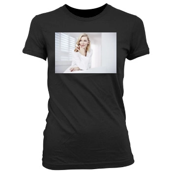 Cate Blanchett Women's Junior Cut Crewneck T-Shirt