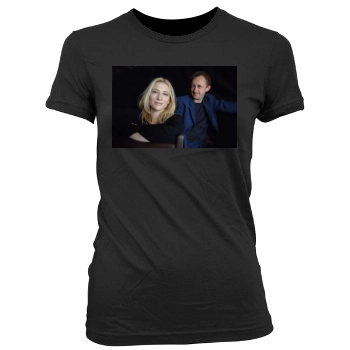 Cate Blanchett Women's Junior Cut Crewneck T-Shirt