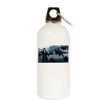 Cate Blanchett White Water Bottle With Carabiner