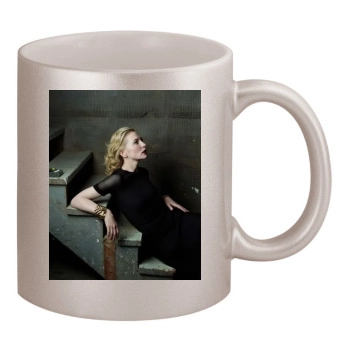 Cate Blanchett 11oz Metallic Silver Mug