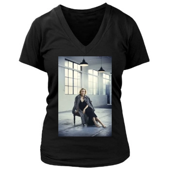 Cate Blanchett Women's Deep V-Neck TShirt