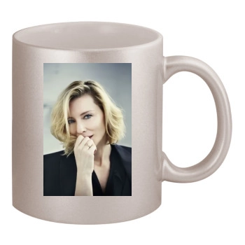 Cate Blanchett 11oz Metallic Silver Mug