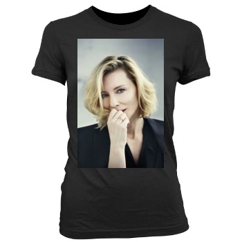 Cate Blanchett Women's Junior Cut Crewneck T-Shirt