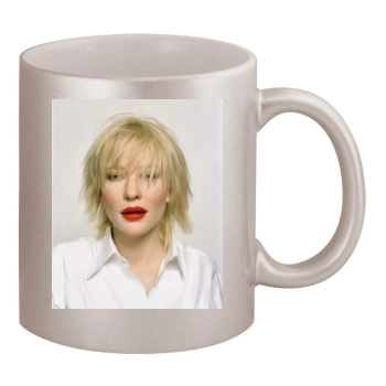 Cate Blanchett 11oz Metallic Silver Mug