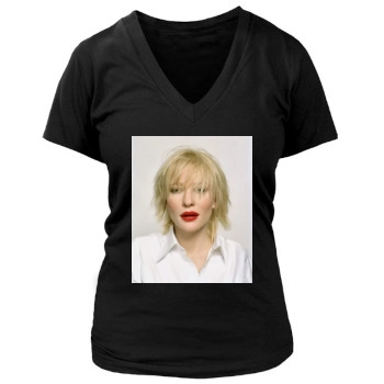 Cate Blanchett Women's Deep V-Neck TShirt