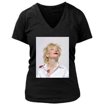 Cate Blanchett Women's Deep V-Neck TShirt