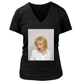 Cate Blanchett Women's Deep V-Neck TShirt