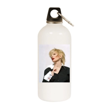 Cate Blanchett White Water Bottle With Carabiner