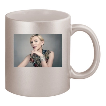 Cate Blanchett 11oz Metallic Silver Mug