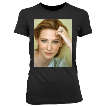 Cate Blanchett Women's Junior Cut Crewneck T-Shirt