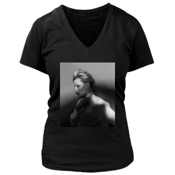 Cate Blanchett Women's Deep V-Neck TShirt