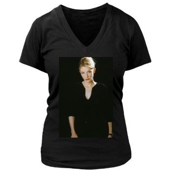 Cate Blanchett Women's Deep V-Neck TShirt