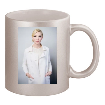 Cate Blanchett 11oz Metallic Silver Mug